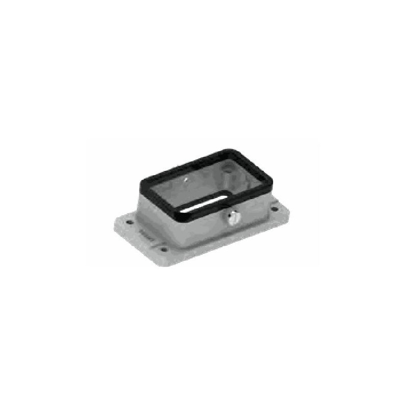 Embase encastrée 10B, Aluminium moulé sous pression, acier inoxydable, IP67, Sortie basse